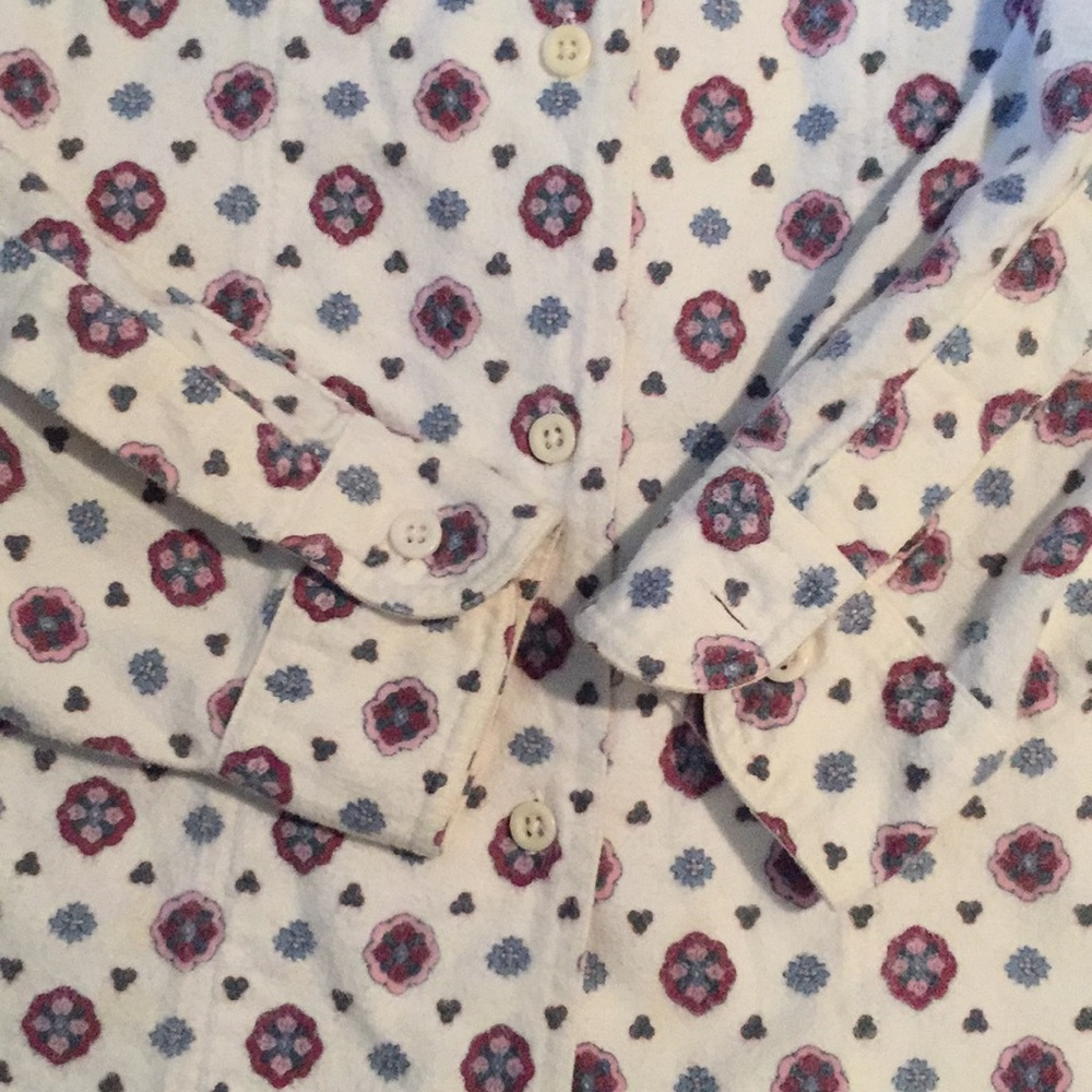 Women’s Eddie Bauer Size M Patterned Flannel Shirt - Picture 3 of 6